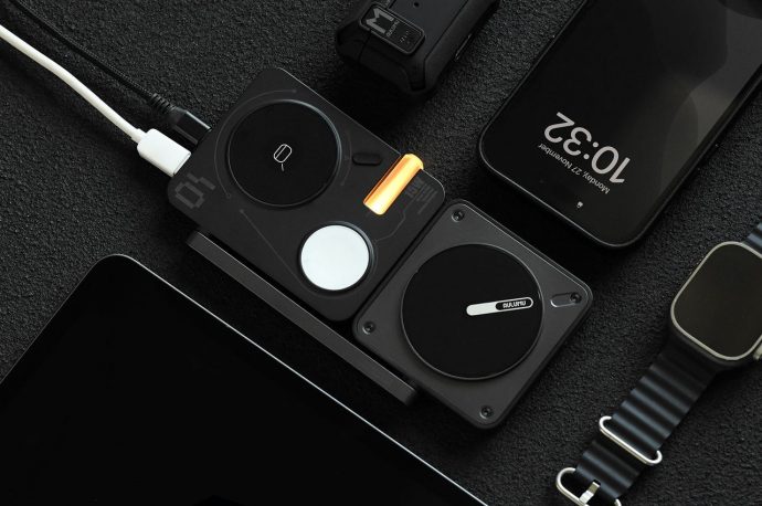 Cyberpunk device is actually a functional 4-in-1 charger for Apple devices