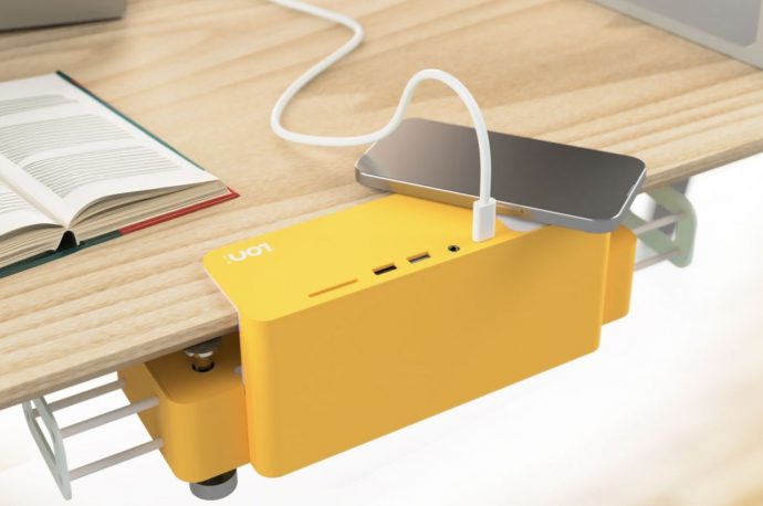 Hidden hub clears your desk of cords, sockets,  and port clutter