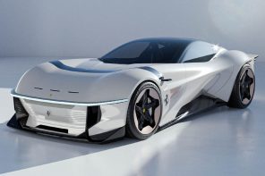 Ferrari Alto ANGEL electric concept is a fluid roadster with the muscle of a hypercar