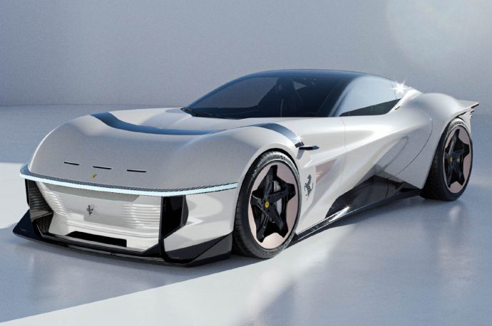 Ferrari Alto ANGEL electric concept is a fluid roadster with the muscle of a hypercar
