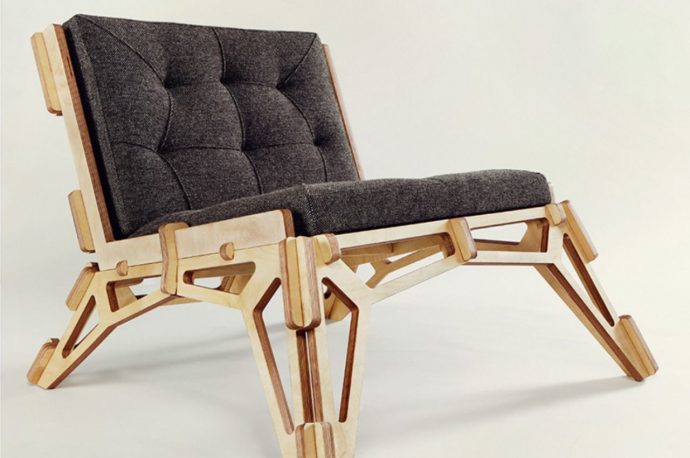 Gustav Düsing’s Flat-Pack Barcelona Chair Version With Sustainable Plywood And No Binding Materials