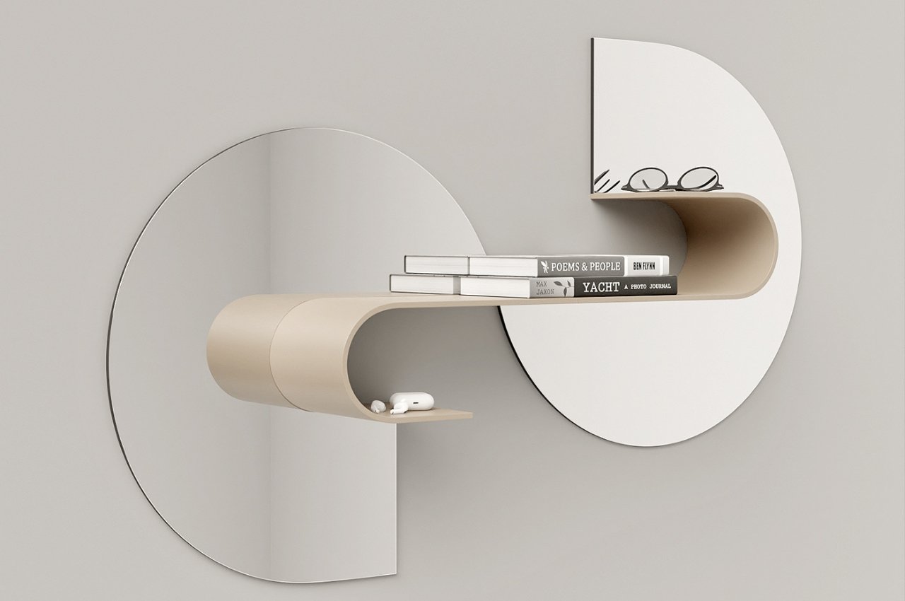 #Modular and multi-functional shelf and mirror is an aesthetic addition to your space
