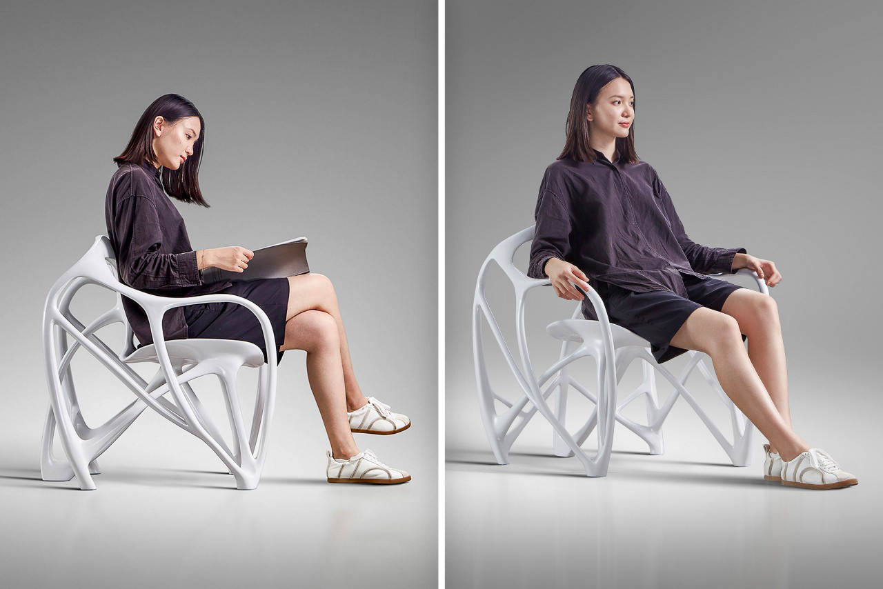 #Spidique Chair Harmonizes Computational Intelligence And Human Touch For A Sustainable Future