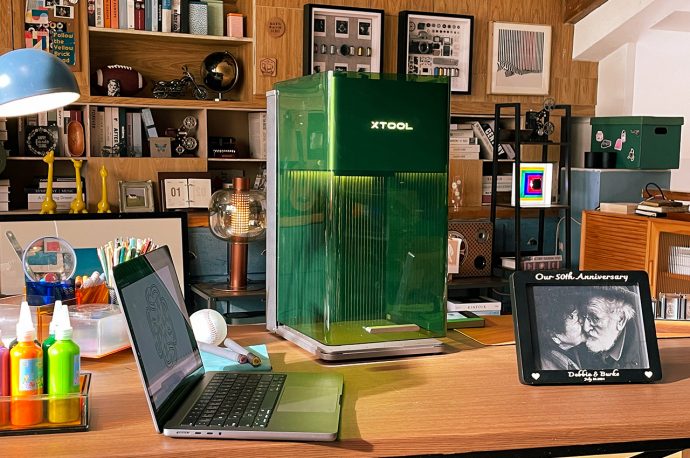 This Desktop Engraver with a Dual Laser System is the Ultimate Customization Tool for Everyone