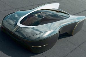 This tailored Mercedes-Benz concept hypercar adapts the volumes of a classy suit for its dynamic shape