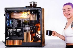 YouTuber custom builds coffee machine into a PC for freshly brewed cup of Joe at work