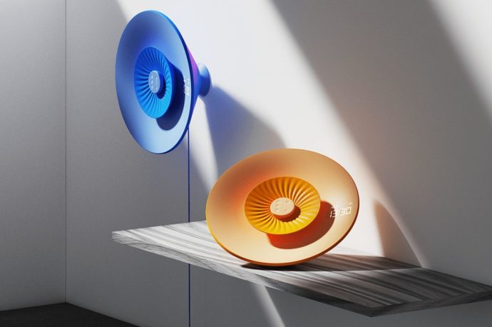 Flower-shaped Air Purifier adds a touch of abstract nature style while cleansing home air