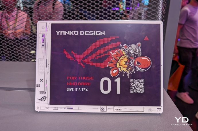 ASUS Project DALI concept slaps a color E Ink display on the back of laptops