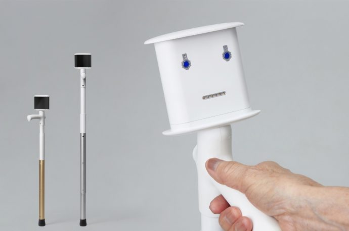 Smart cane automatically adjusts to your walking terrain