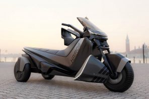 This handsome three-wheeled EV boasts advanced tilting tech to keep it from toppling over