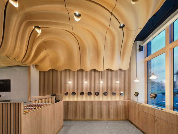 Arch & Type’s Artistic Chocolate Store Ceiling in Buffalo, NY Captivates and Shapes Consumer Behavior