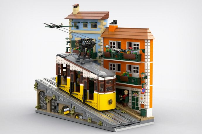 Lisbon’s Iconic Bica Funicular Railway gets a stunning 2997-brick LEGO recreation