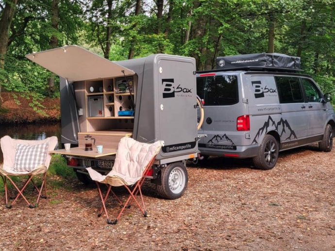Give your VW camper van more portable storage and dining space with the Bbox Bulli in tow