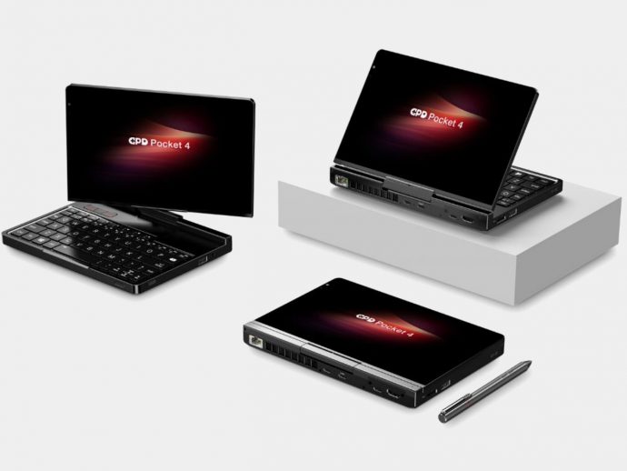 GPD Pocket 4 modular handheld PC is for serious business with gaming on the side
