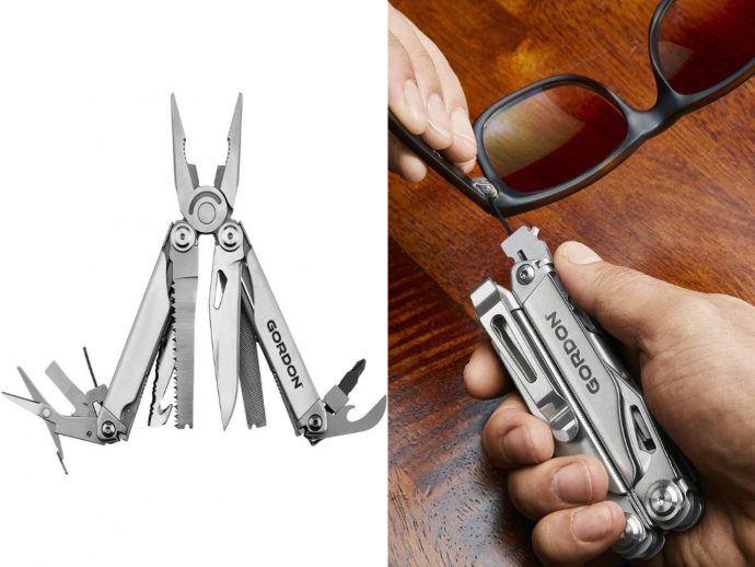Gordon 20-in-1 Multi-tool packs everything essential for an outdoor trip at the fraction of a price