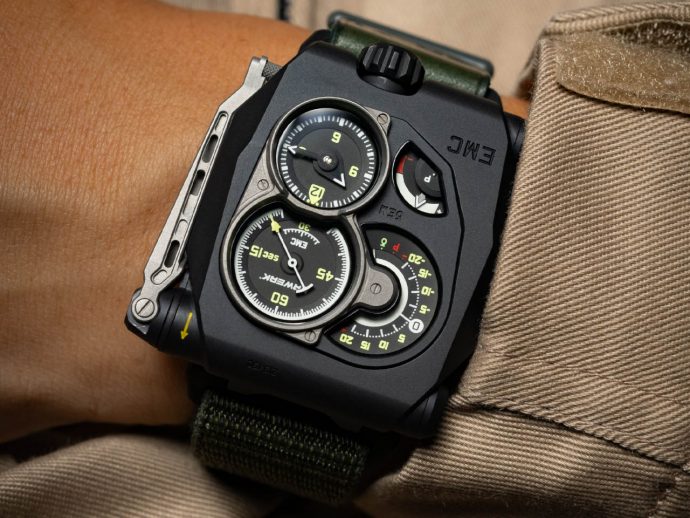 Limited Edition Urwerk EMC SR-71 watch has parts of the legendary Blackbird spy aircraft