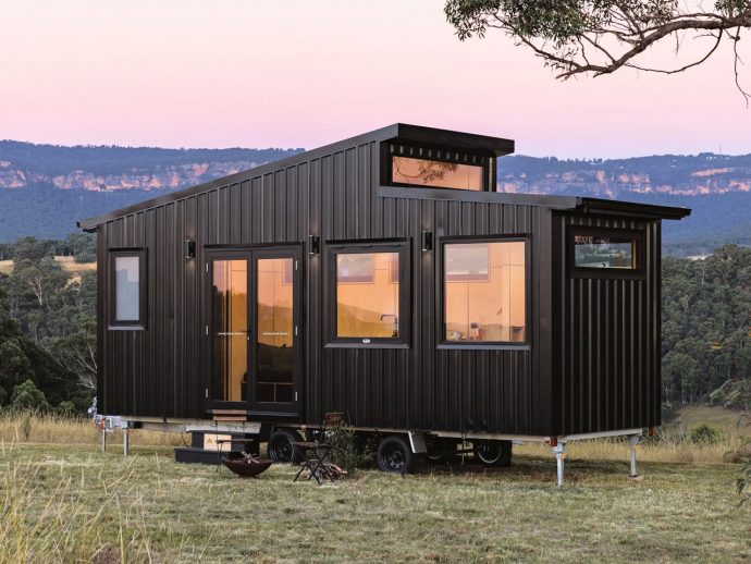This Sleek All-Black Tiny Home Proves How Less Is More With This Simple & Compact Layout