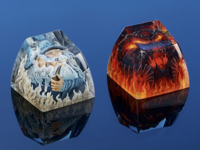 Custom Balrog and Gandalf Keycaps give your Mechanical Keyboard a LOTR Middle-Age facelift