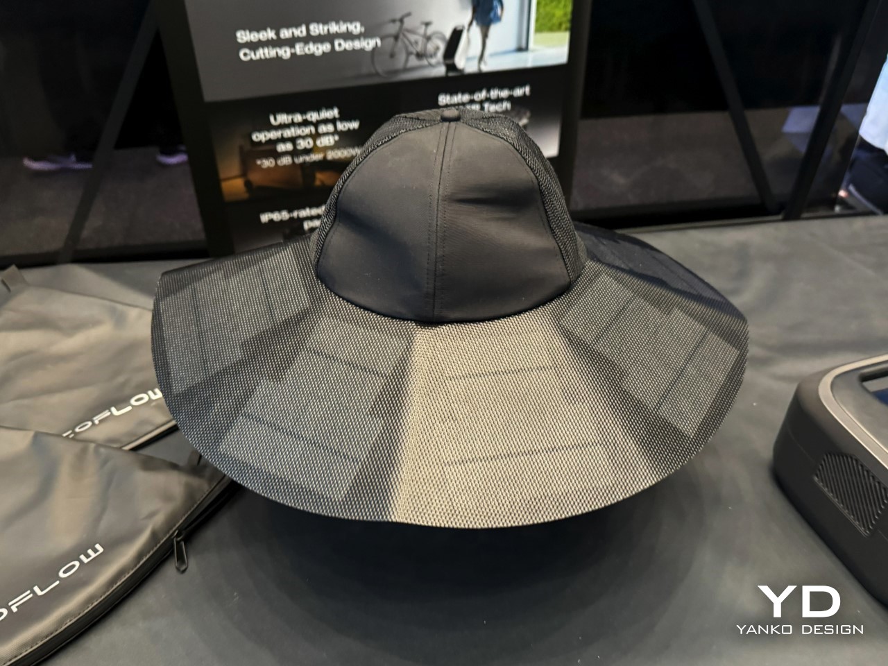thumbnail image 2 of EcoFlow Power Hat Solar Charging Cap With USB-A & USB-C - 12W Portable Panel For Camping 2 of 6
