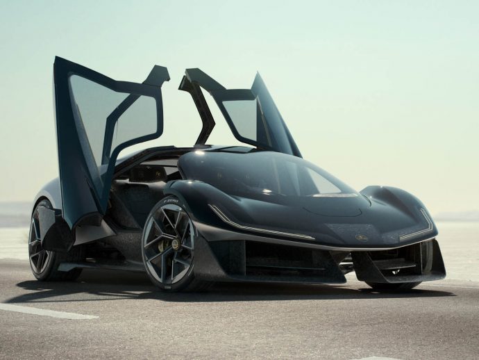 Lotus Theory 1 EV sports car has centred driving position and disappearing haptic buttons