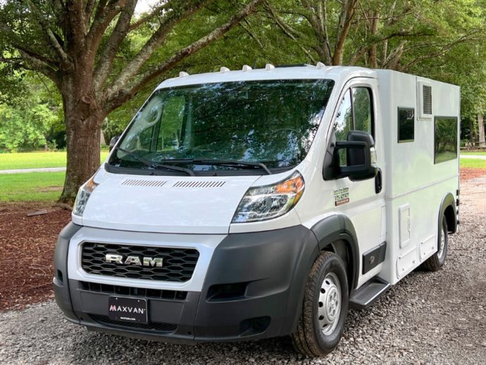Maxvan Access camper van is designed to maximize floor space for style, comfort, and function