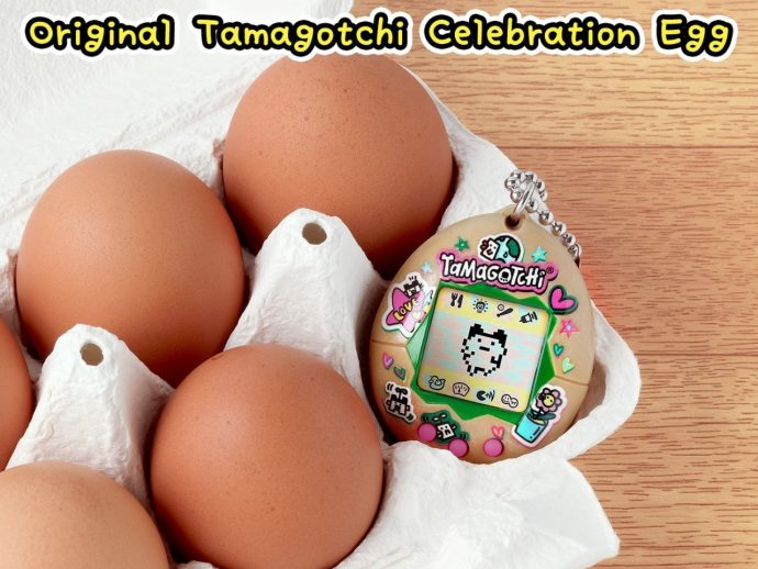 Tamagotchi Celebration Egg has recycled eggshell casing