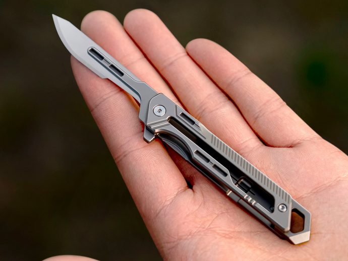 Titanium Folding Knife brings a sharp and stylish tool to your EDC kit and outdoor adventures