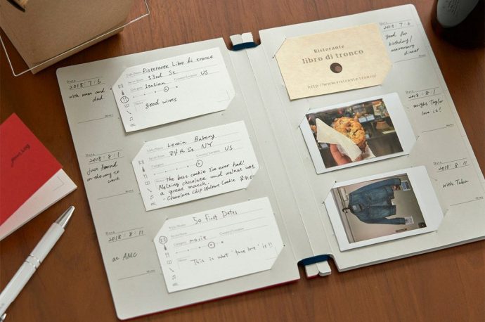 Transform Business Cards into Cherished Memories with This Minimalist Log Book