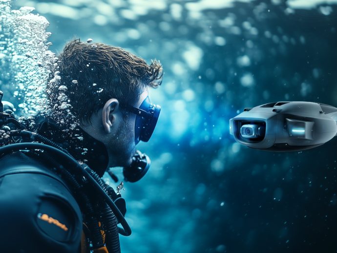 Underwater camera drone concept can autonomously capture high quality footage