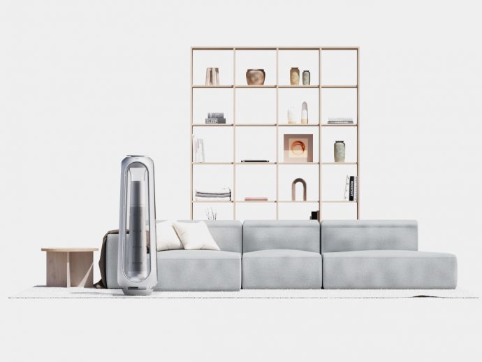 Air purifier concept visualizes indoor pollution for easier visibility