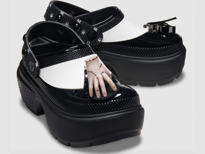 Embrace Your Creepy Side This Halloween With The Crocs’ ‘Wednesday’ Stomp Clogs