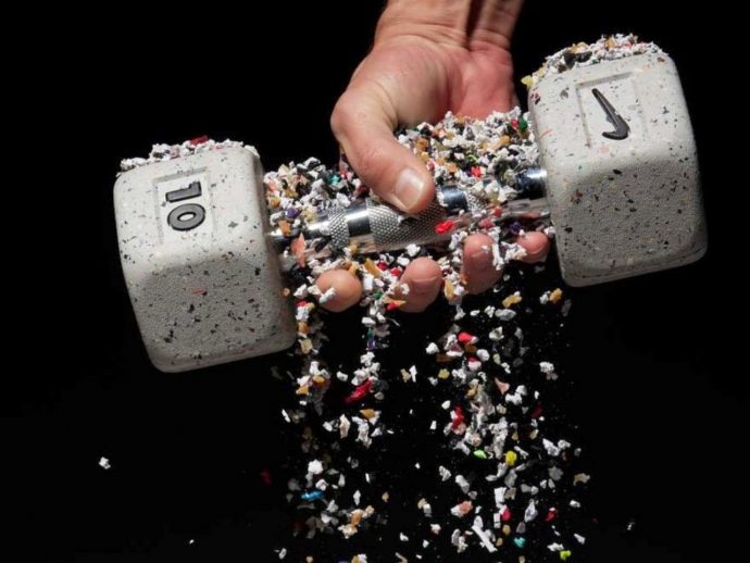 Nike’s Sustainable Dumbbells Turn Footwear Waste into Fitness Gear