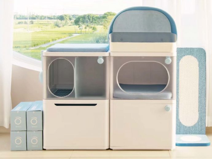 Modular cat furniture system helps save space in small households