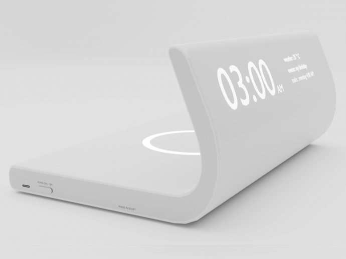 Sleek clock and wireless charger concept offers a distraction-free experience