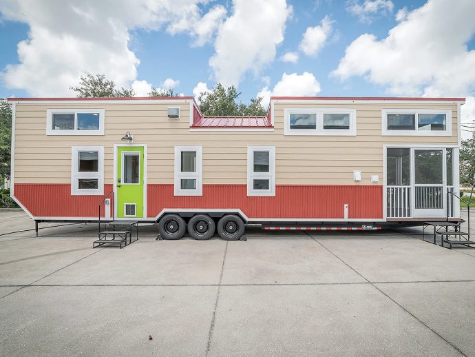 This Custom Built Tiny Home Maximizes Available Space To Sleep Seven People