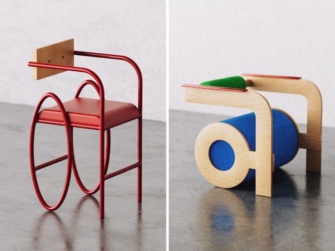 Sculptural ORMA Chair Blends Typography and Furniture Design