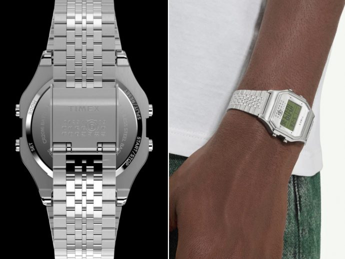 Timex reimagines T80 model with MM6 Maison Margiela for wrist and ring watches