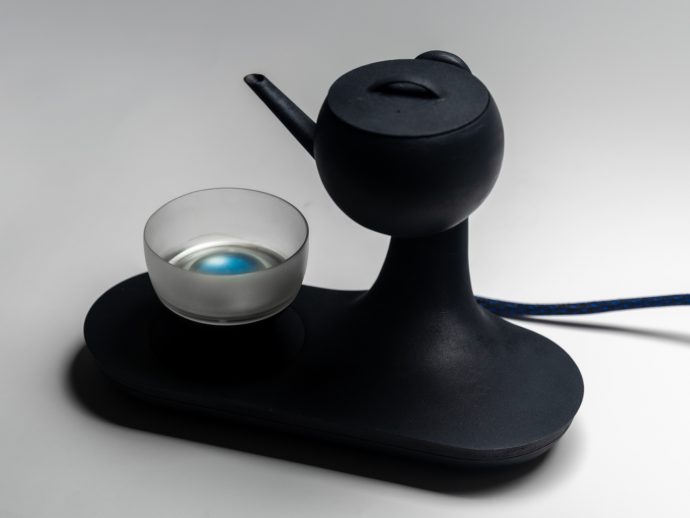 AI-powered smart tea set creates narratives from stories shared by friends