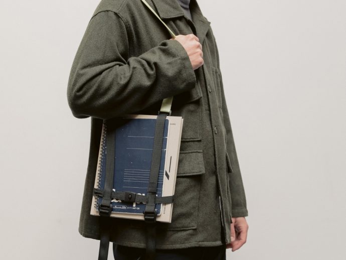 “Exposed” book strap lets you display your reading materials
