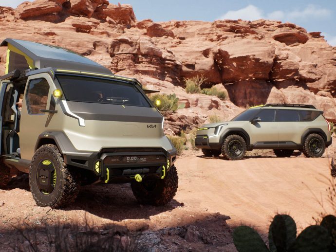 Kia unveils off-road capable EV concepts high on customization and spirit of adventure