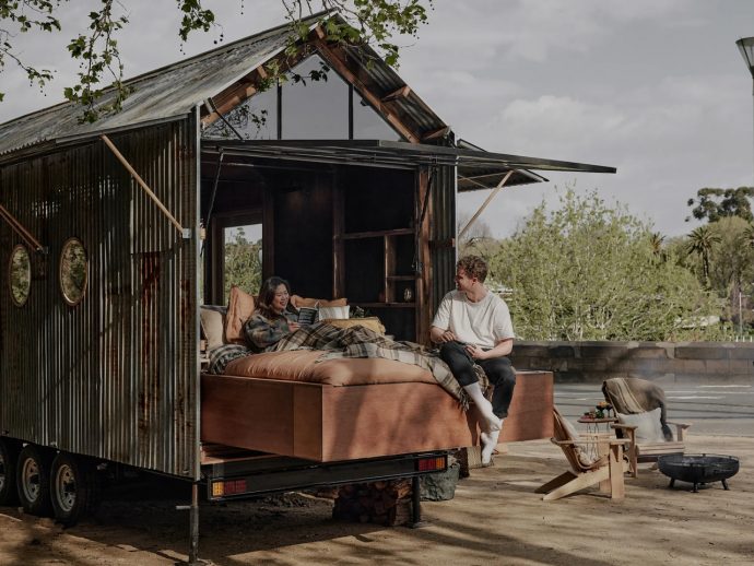 Slide Out The Bed Of This Off-Grid Tiny Home For The Ultimate Stargazing Experience In Nature