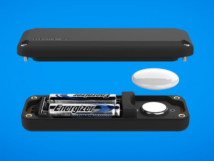 AirTag enclosure promises 10-year battery life with two AA batteries