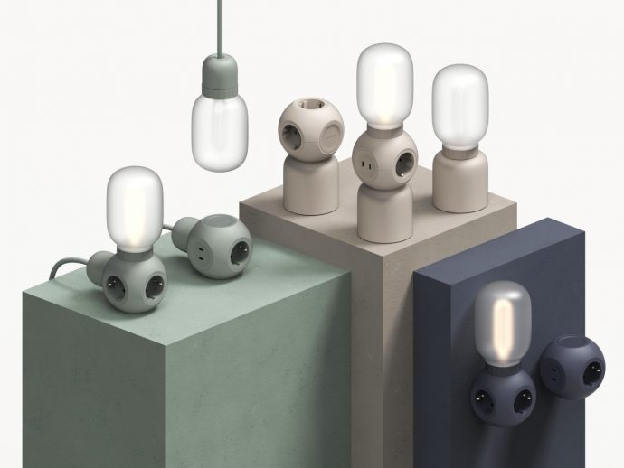 Modular power strip concept offers a flexible upgrade to power and lighting needs