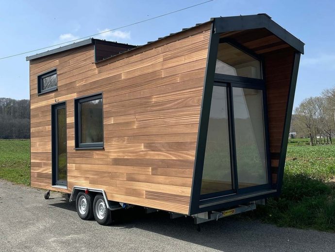 Cozy Custom-Built Tiny Home Incorporates A Fully-Glazed Gable For A Luxurious Upgrade