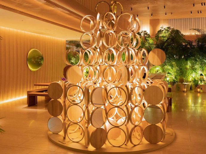 Kengo Kuma Designs Unique Christmas Trees Using Timber Furniture Components