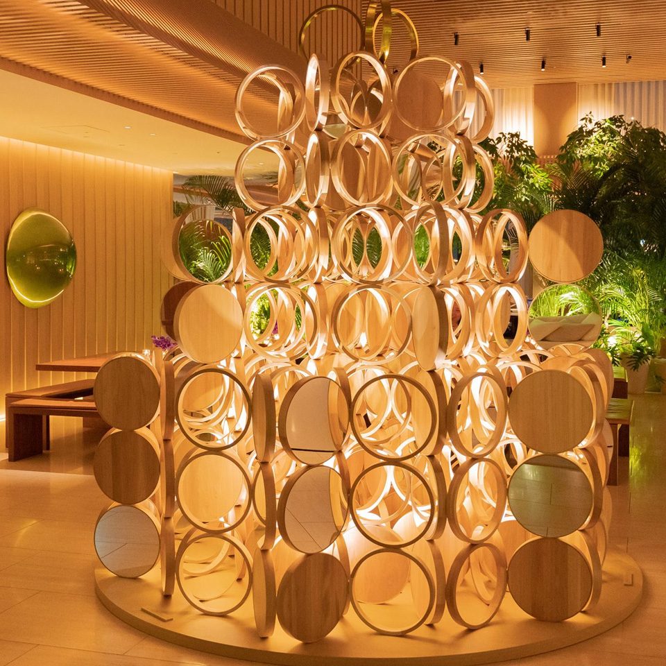 Kengo Kuma Designs Unique Christmas Trees Using Timber Furniture