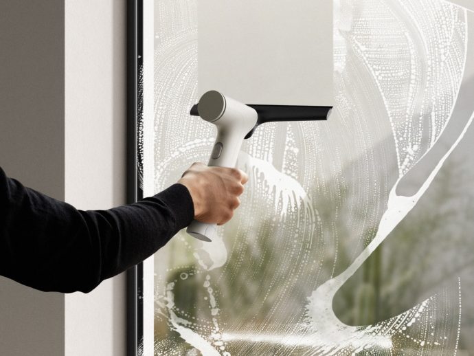 Ergonomic window vacuum cleaner concept redesigns tool’s architecture with a stylish twist