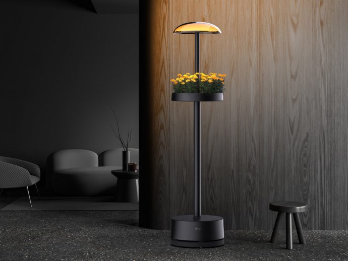 LG Indoor Gardening Appliance Doubles as Stylish Lighting to Save Space