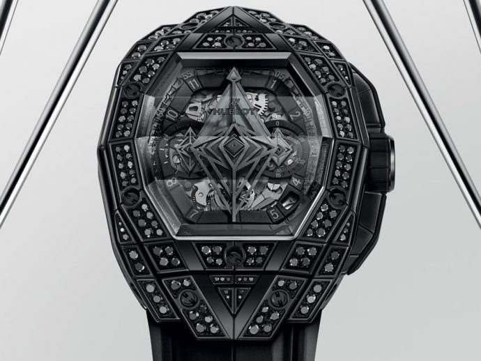 Hublot’s Latest Timekeeping Masterpiece Comes Studded With 180 Black Diamonds