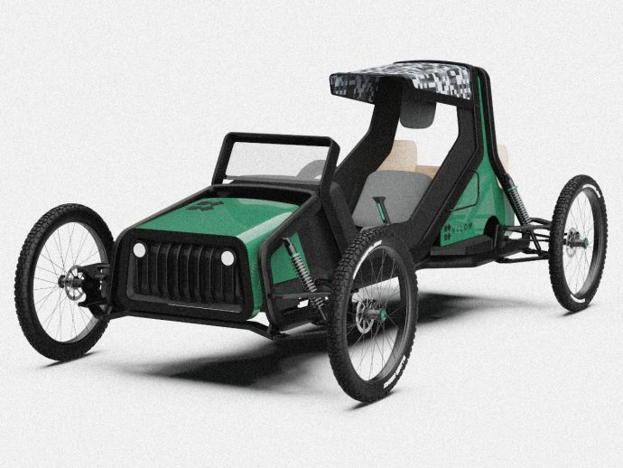 This single-seater electric cargo buggy is the ideal choice for urban or rural hauling needs